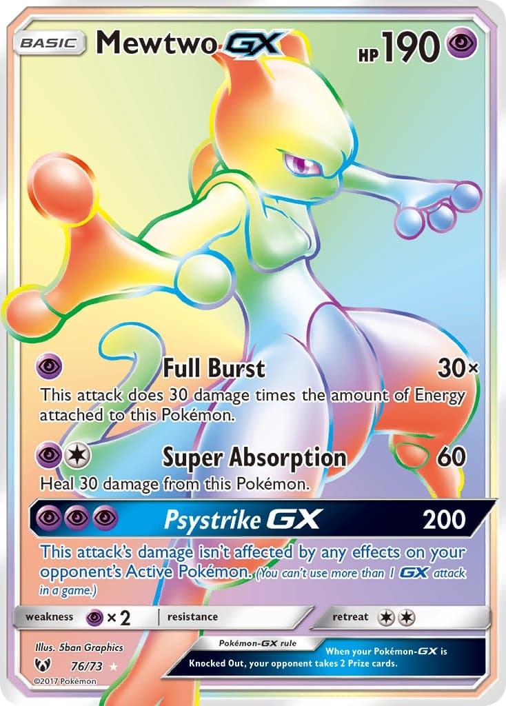 Mewtwo Gx — Shining Legends
