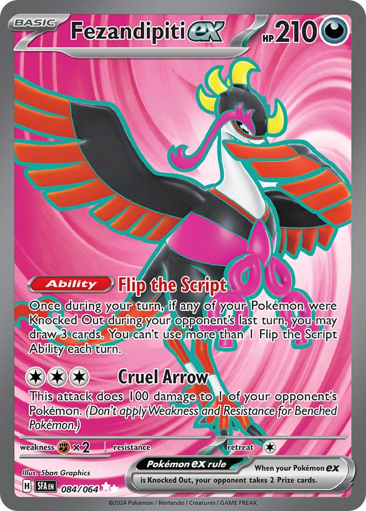 Fezandipiti ex — Shrouded Fable Pokémon card