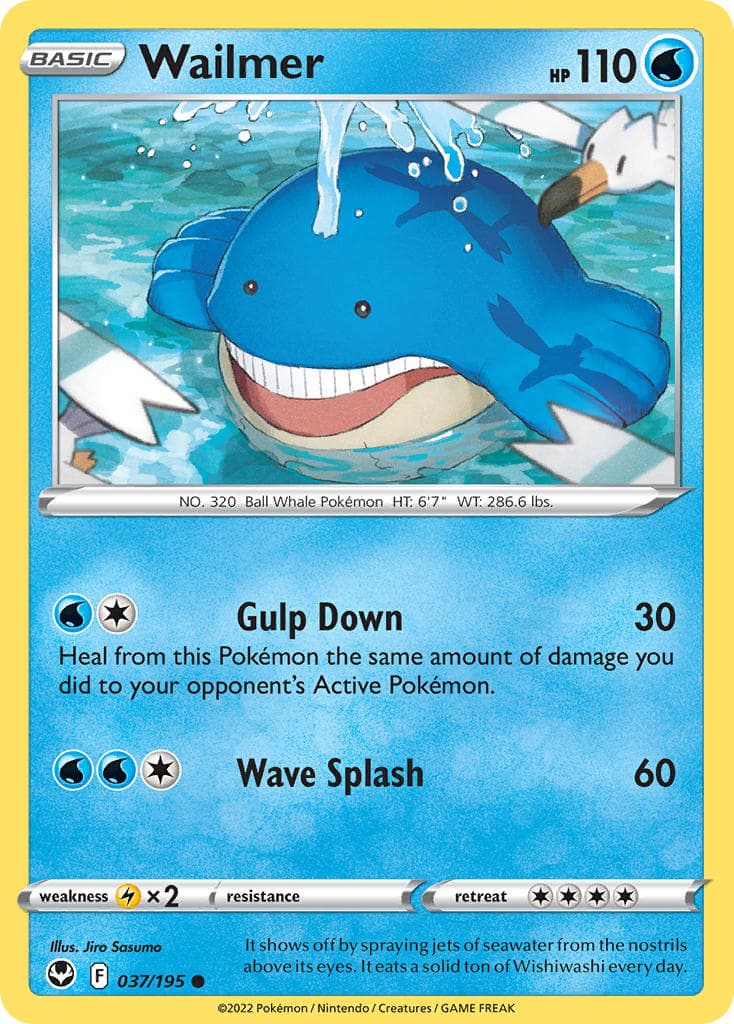 Wailmer — Silver Tempest Pokémon card