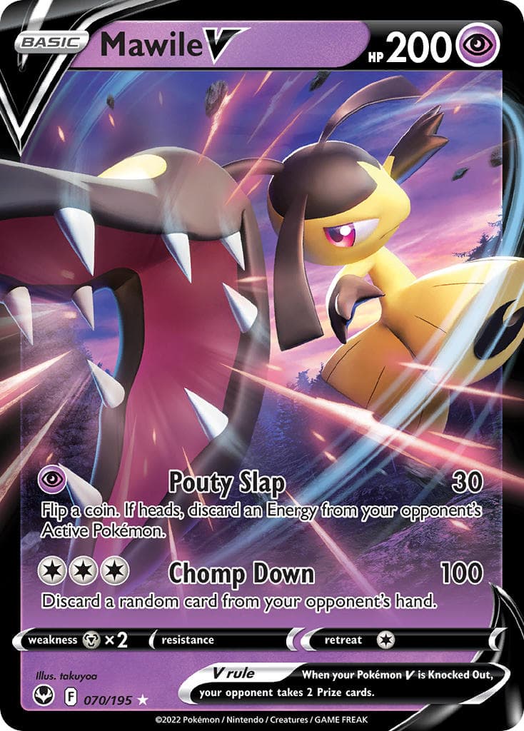 Mawile V — Silver Tempest Pokémon card