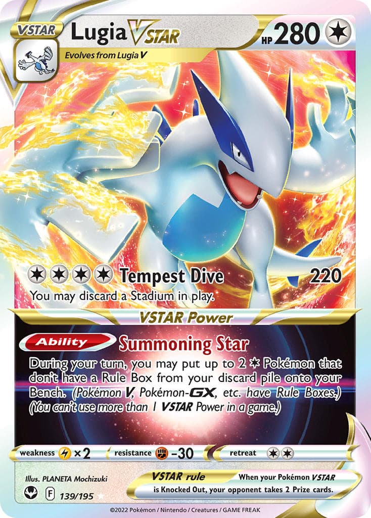 Lugia Vstar — Silver Tempest Pokémon card