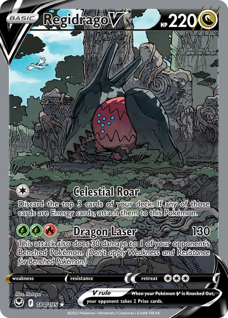 Regidrago V — Silver Tempest Pokémon card