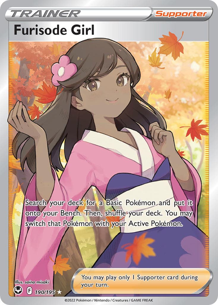 Furisode Girl — Silver Tempest Pokémon card