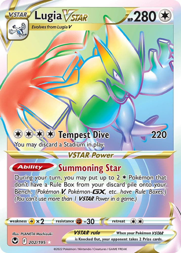 Lugia Vstar — Silver Tempest Pokémon card