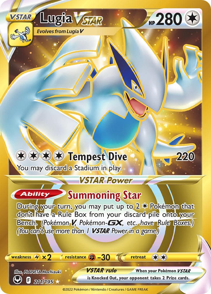 Lugia Vstar — Silver Tempest Pokémon card