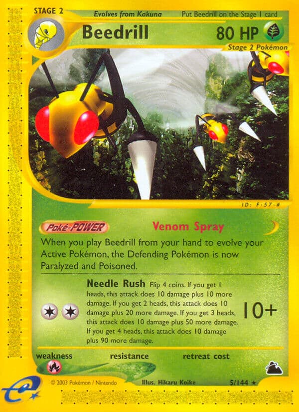 Beedrill — Skyridge Pokémon card