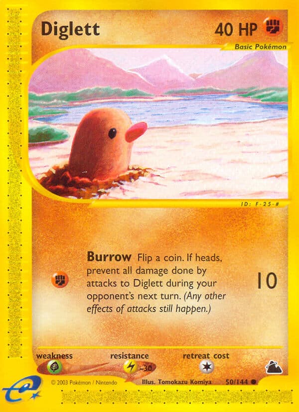 Diglett — Skyridge Pokémon card