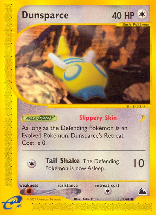 Dunsparce — Skyridge Pokémon card