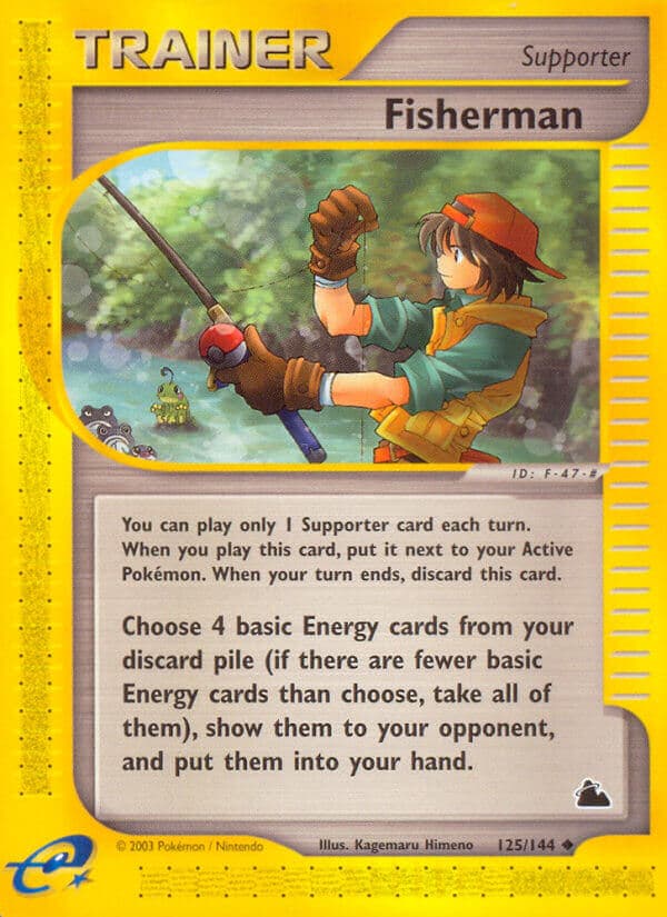 Fisherman — Skyridge Pokémon card