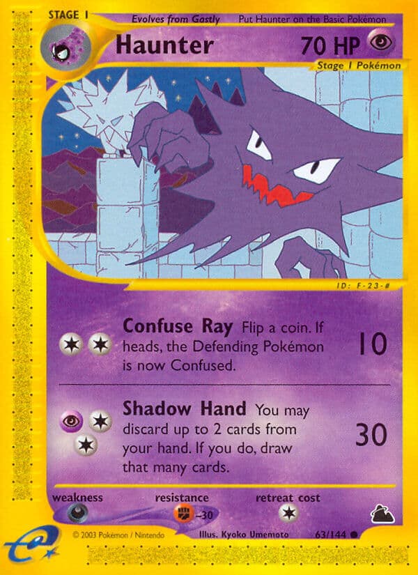 Haunter — Skyridge Pokémon card