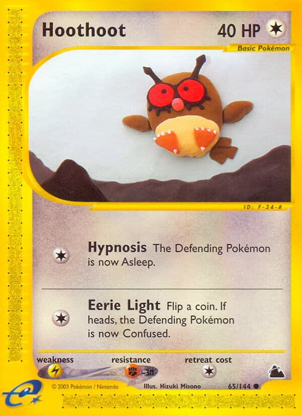 Hoothoot — Skyridge Pokémon card