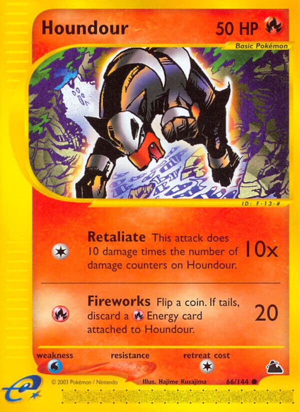 Houndour — Skyridge Pokémon card