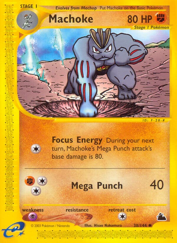 Machoke — Skyridge Pokémon card
