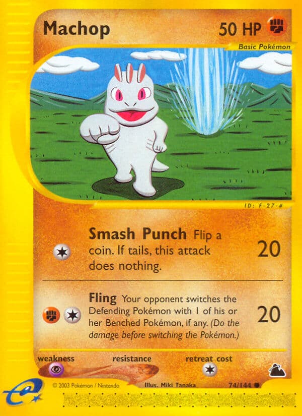 Machop — Skyridge Pokémon card