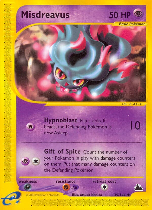 Misdreavus — Skyridge Pokémon card