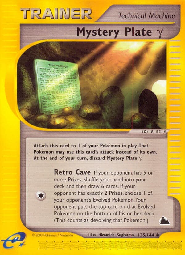 Mystery Plate Gamma — Skyridge Pokémon card