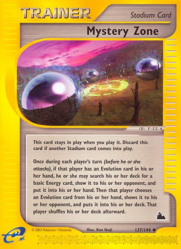 Mystery Zone — Skyridge Pokémon card