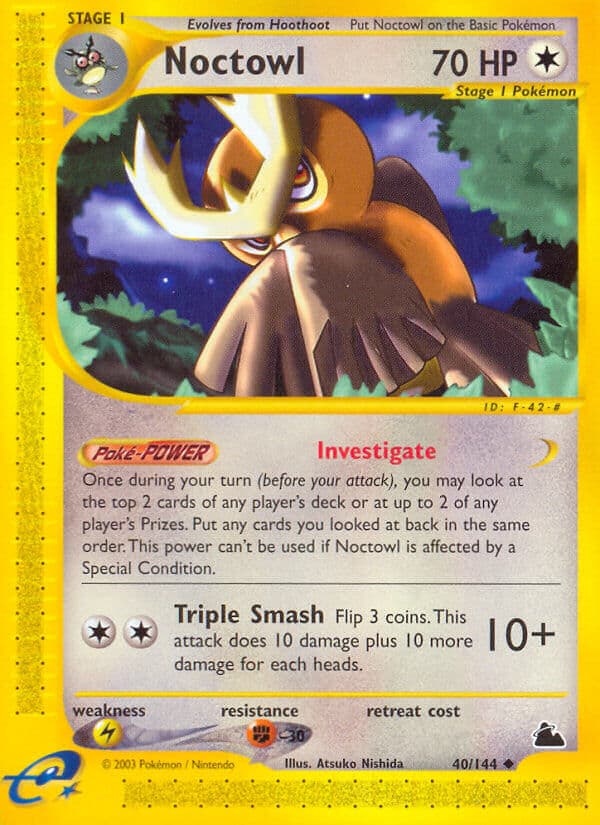 Noctowl — Skyridge Pokémon card