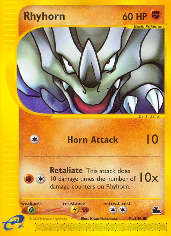 Rhyhorn — Skyridge Pokémon card