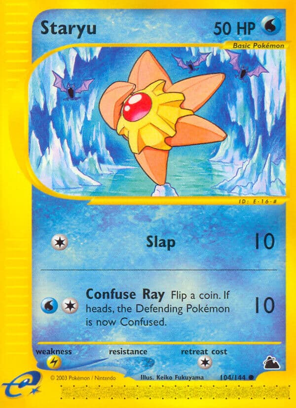 Staryu — Skyridge Pokémon card