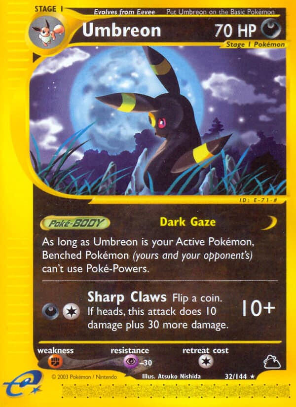 Umbreon — Skyridge Pokémon card