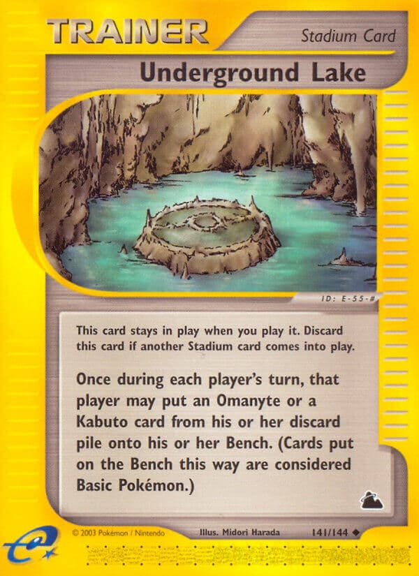 Underground Lake — Skyridge Pokémon card
