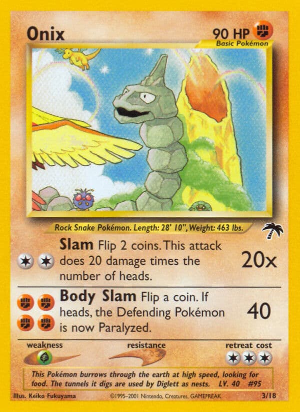 Onix — Southern Islands Pokémon card