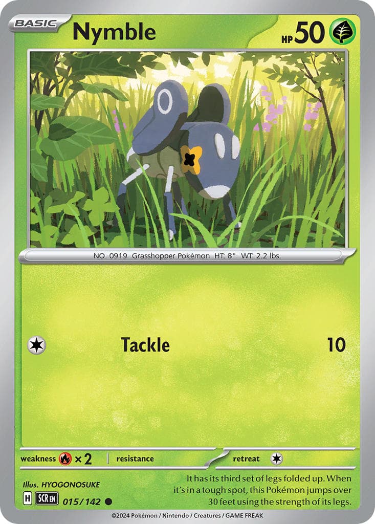 Nymble — Stellar Crown Pokémon card