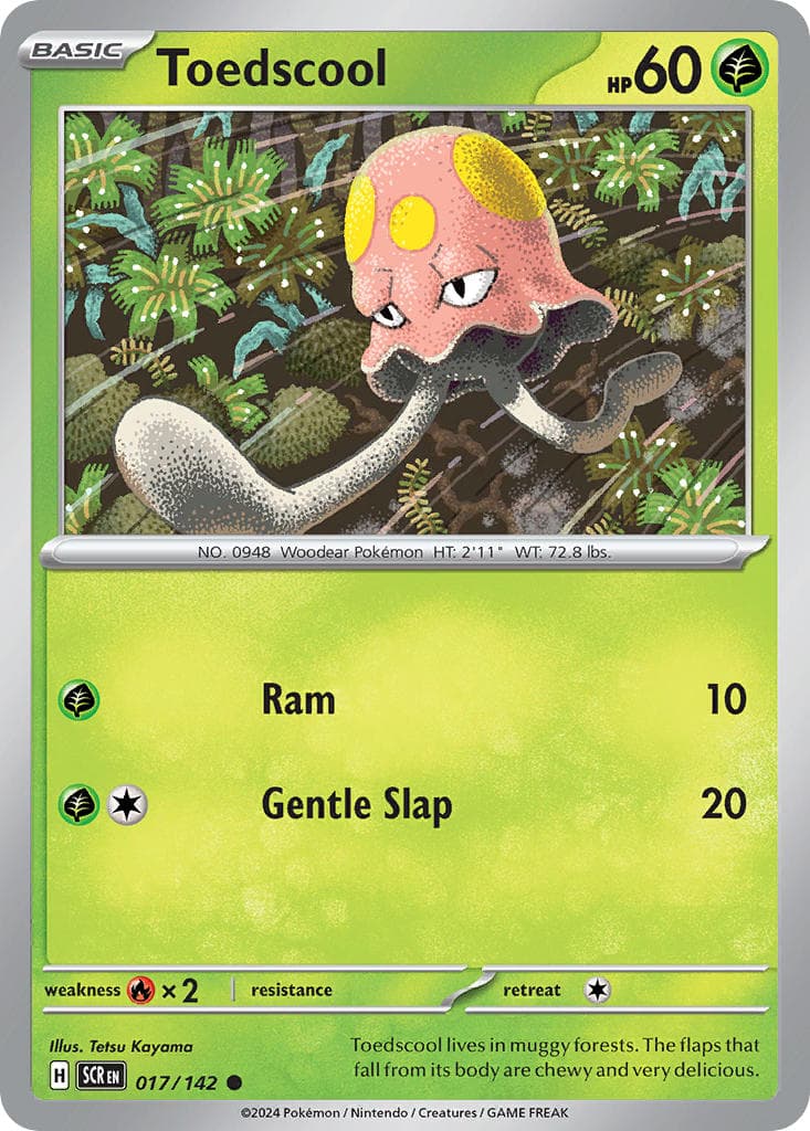 Toedscool — Stellar Crown Pokémon card