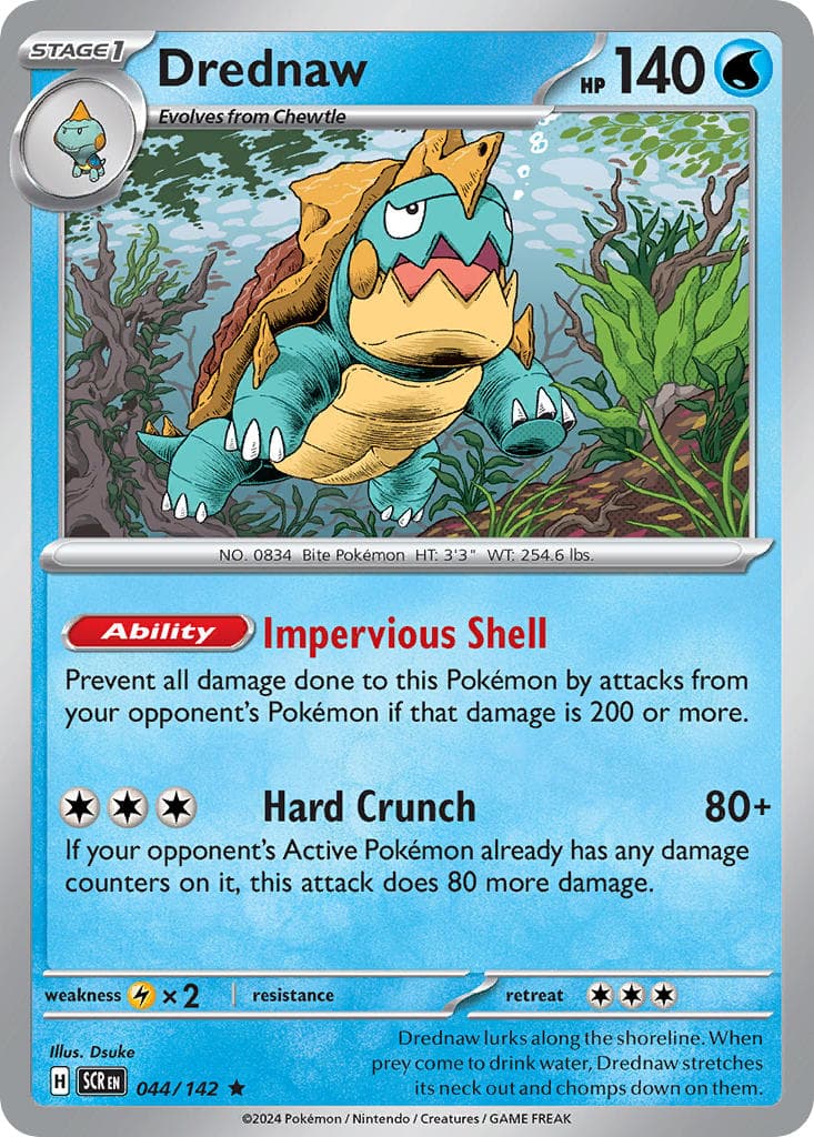 Drednaw — Stellar Crown Pokémon card