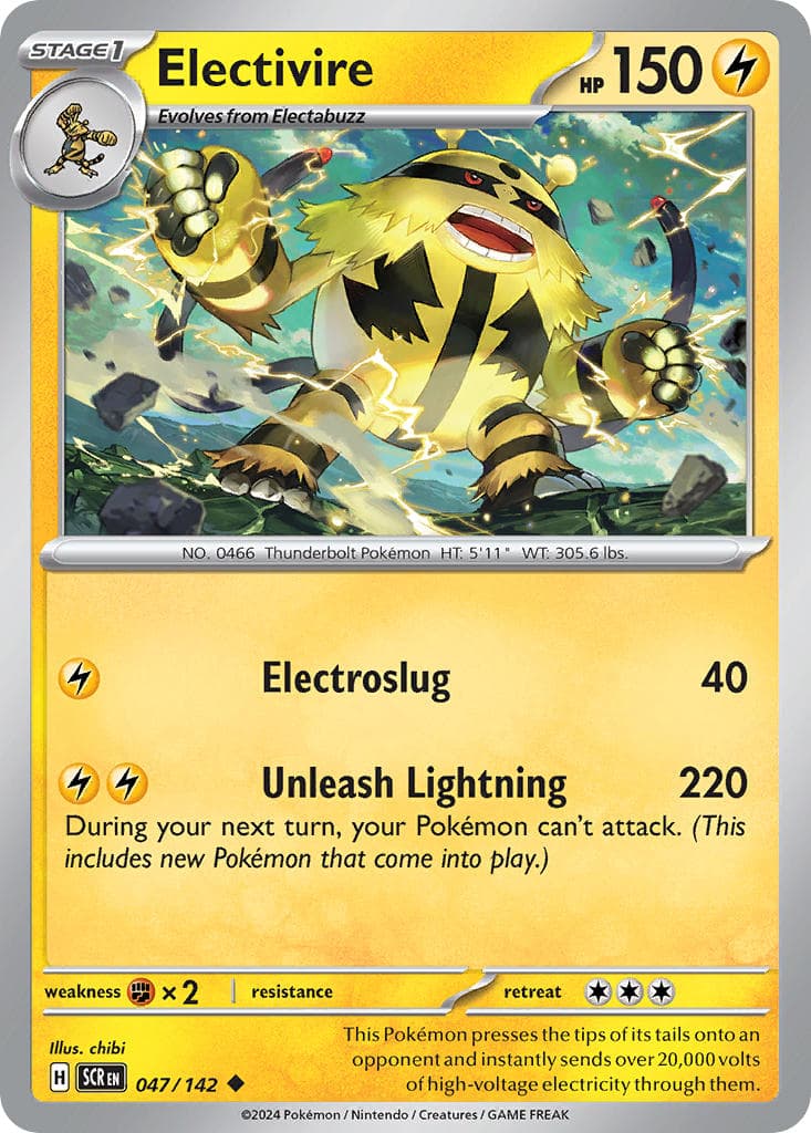 Electivire — Stellar Crown Pokémon card