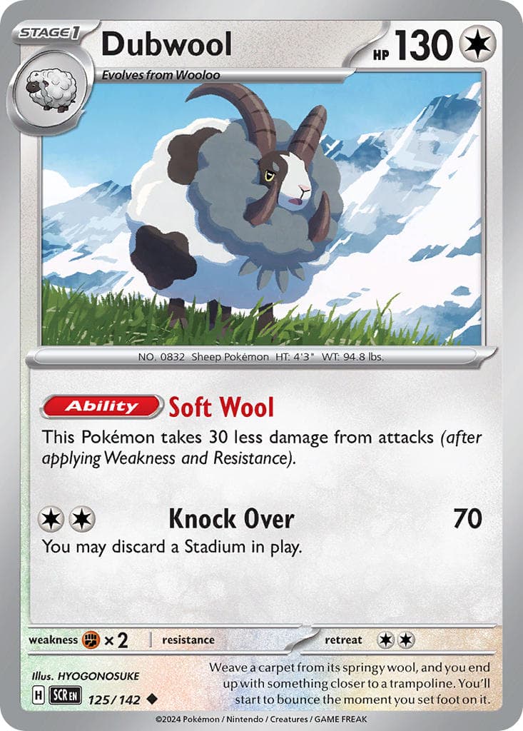 Dubwool — Stellar Crown Pokémon card