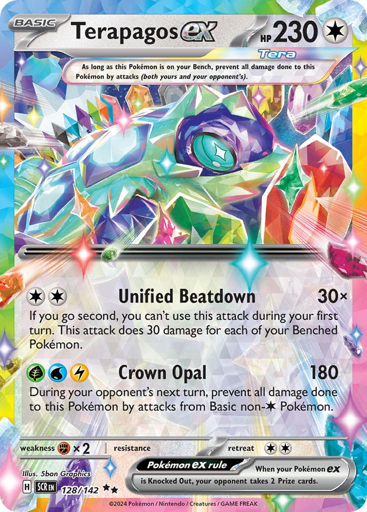 Terapagos ex — Stellar Crown Pokémon card