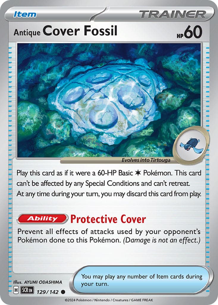 Antique Cover Fossil — Stellar Crown Pokémon card