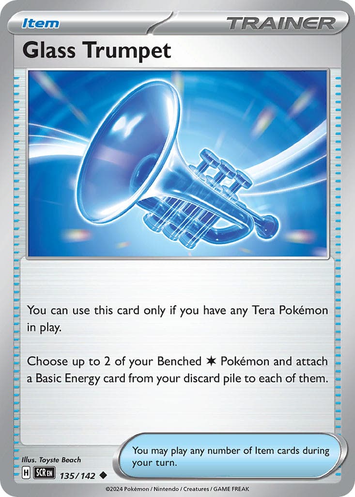 Glass Trumpet — Stellar Crown Pokémon card