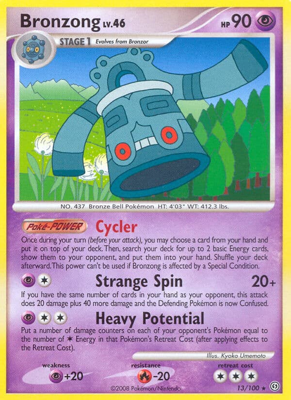 Bronzong — Stormfront Pokémon card