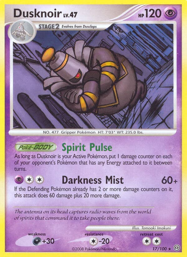 Dusknoir — Stormfront Pokémon card