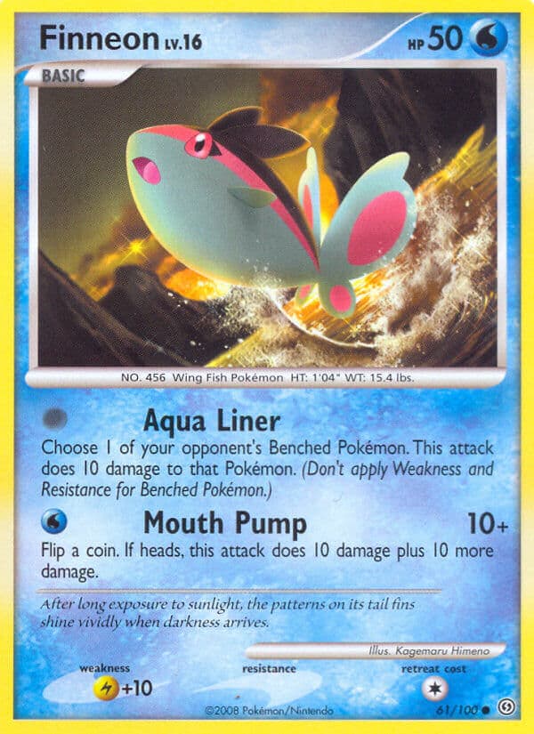 Finneon — Stormfront Pokémon card