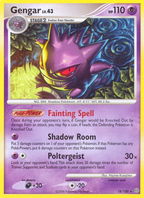 Gengar — Stormfront Pokémon card