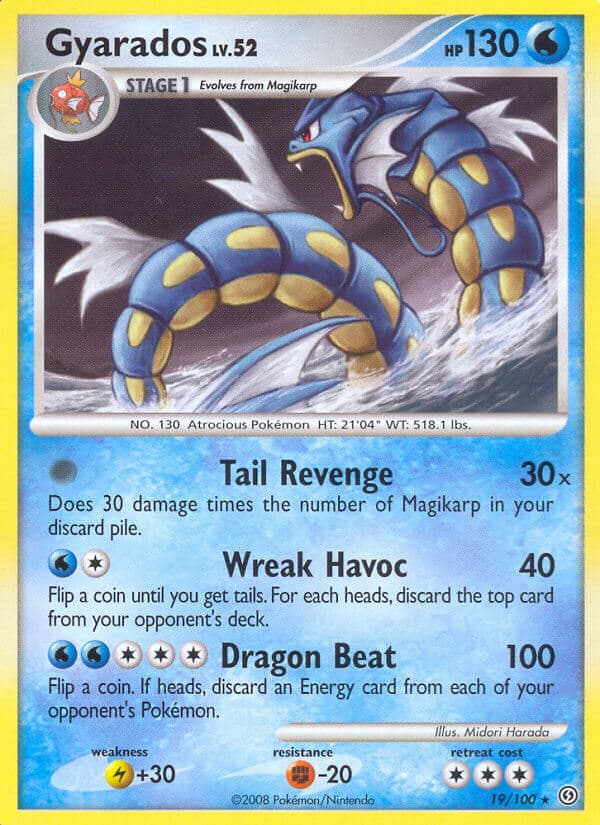 Gyarados — Stormfront Pokémon card