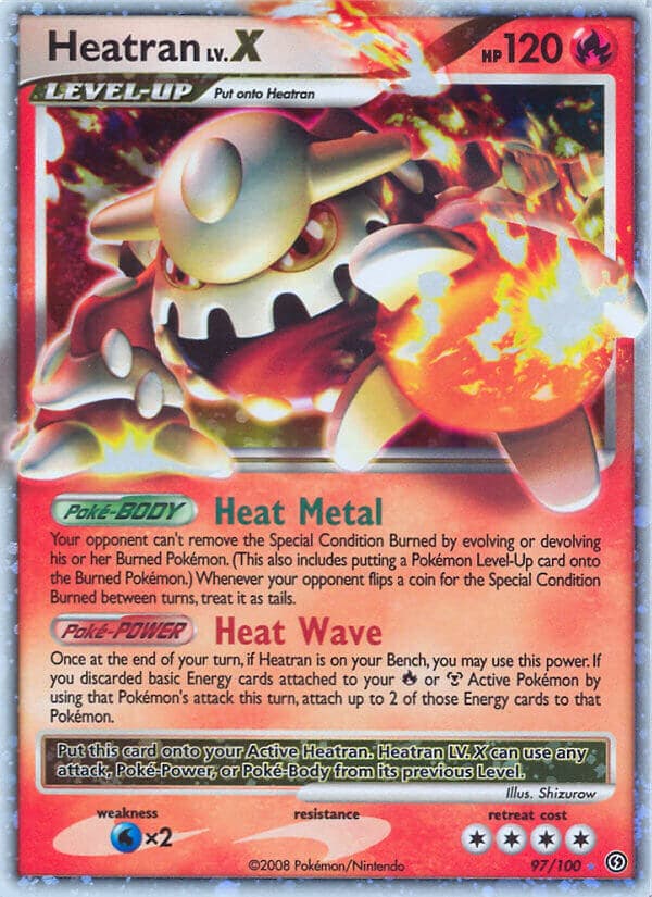 Heatran Lvx — Stormfront Pokémon card