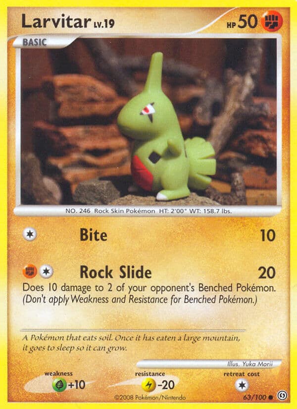 Larvitar — Stormfront Pokémon card