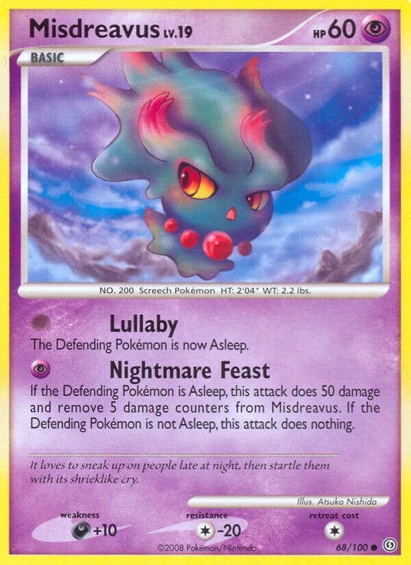 Misdreavus — Stormfront Pokémon card