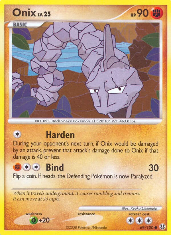 Onix — Stormfront Pokémon card