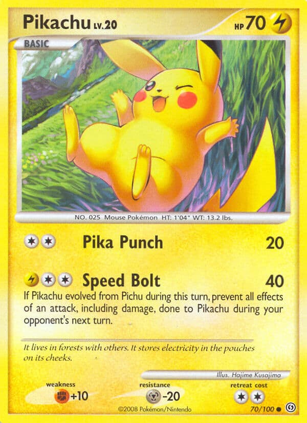 Pikachu — Stormfront Pokémon card