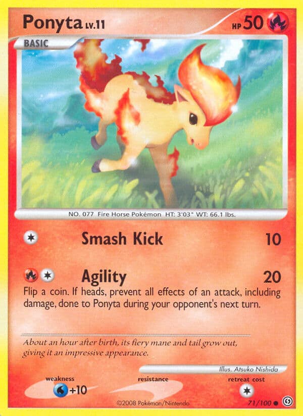 Ponyta — Stormfront Pokémon card