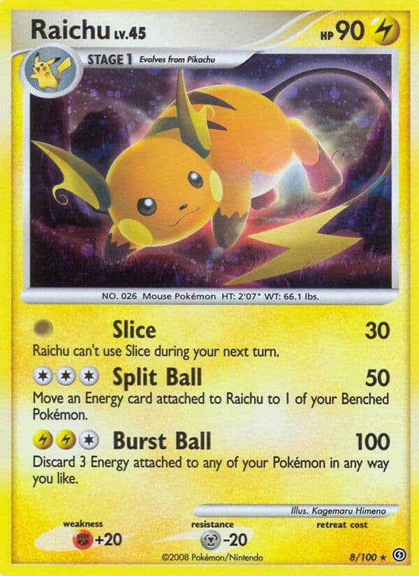 Raichu — Stormfront Pokémon card