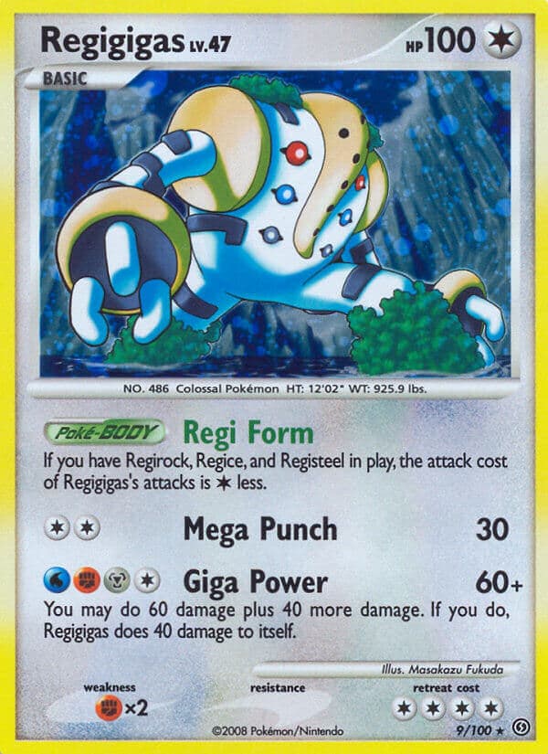 Regigigas — Stormfront Pokémon card