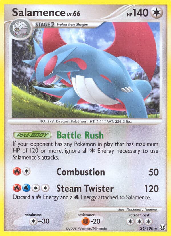 Salamence — Stormfront Pokémon card