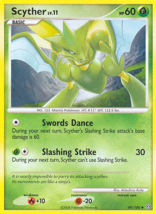 Scyther — Stormfront Pokémon card